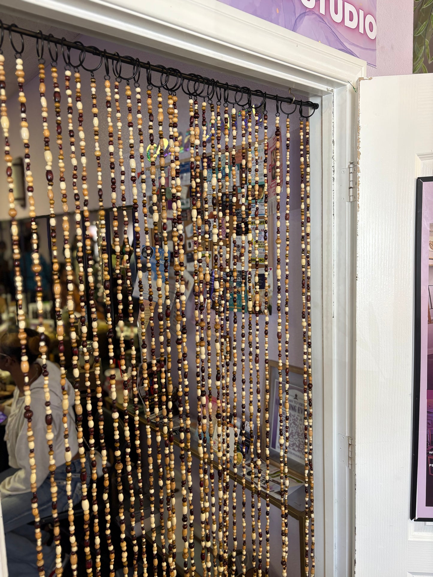 WOODEN BEAD CURTAIN 🎟️