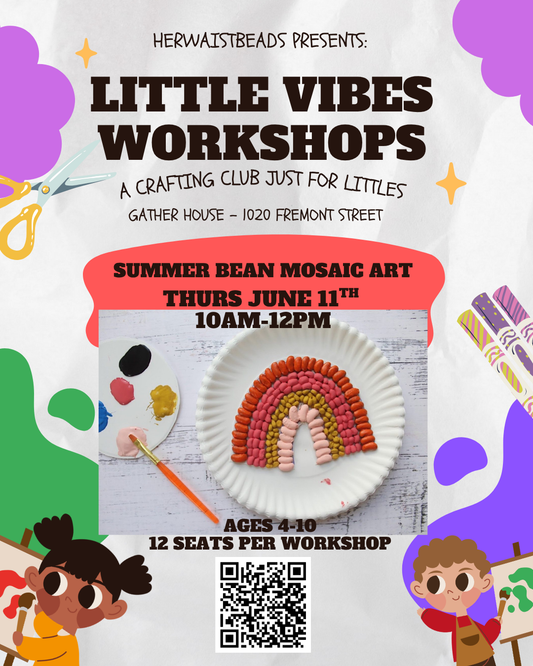 Little Vibes Workshop - Summer Bean Mosaic Art