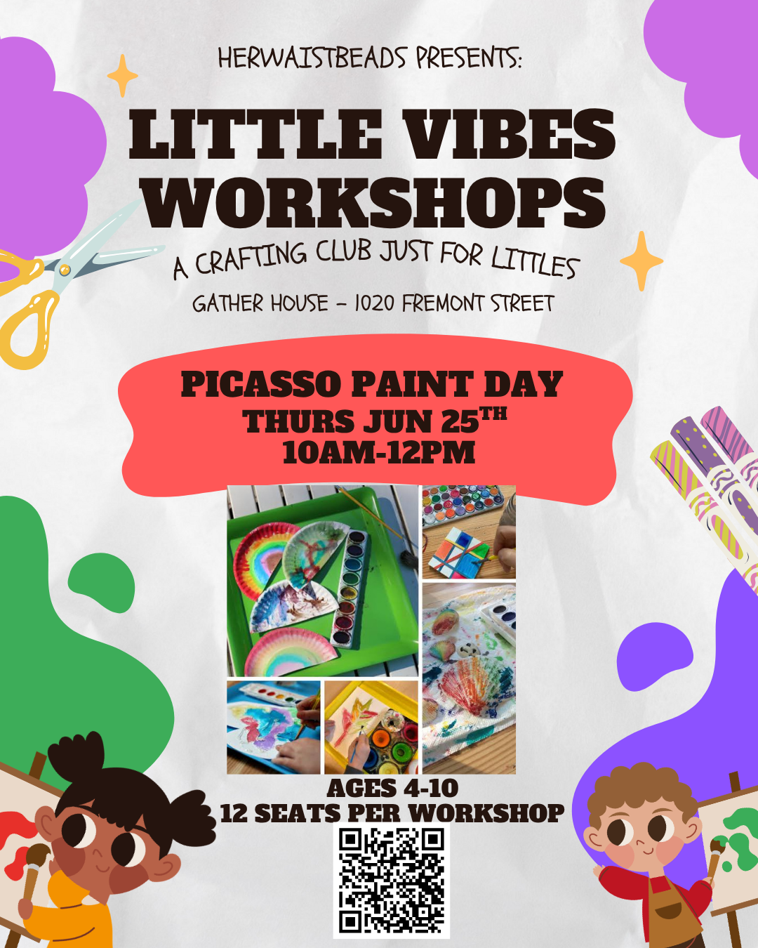 Little Vibes Workshops - Picasso Paint Day