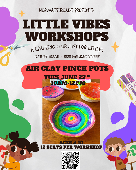 Little Vibes Workshops - Air Clay Pinch Pots