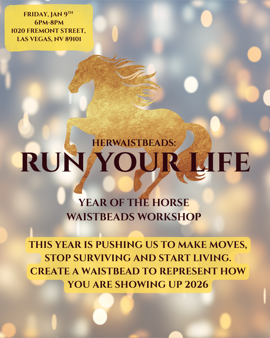 Run Your Life: Year of the Horse Waistbeads Workshop
