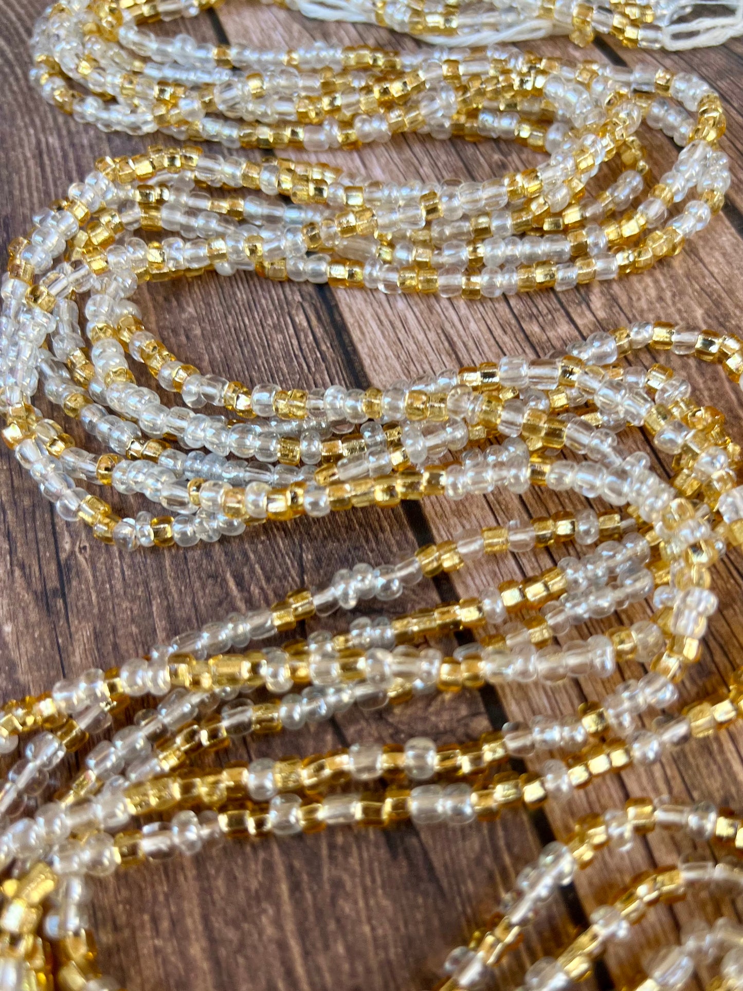 Clear + Gold